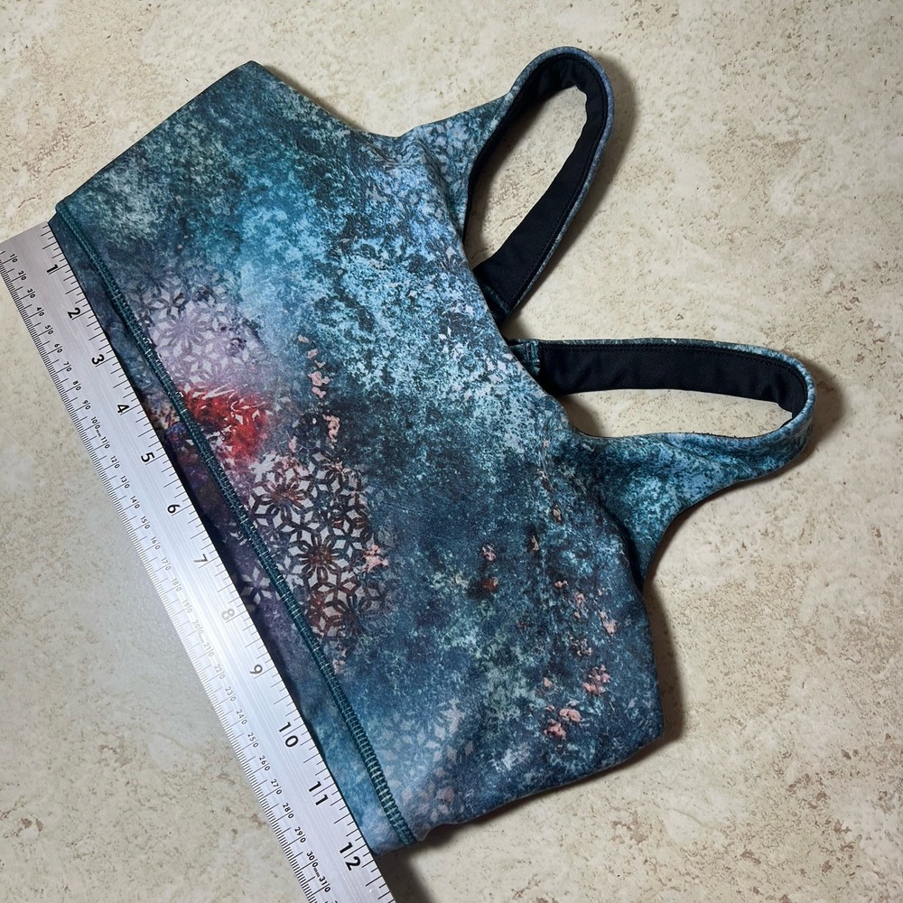 CALIA Boho Zen Yoga Sports Bra – Strappy Back & Mandala Detail Size Small/Medium - Picture 7 of 7